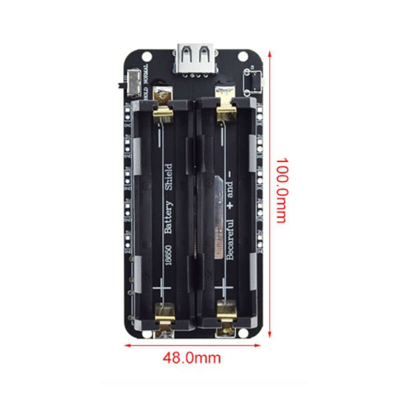 5Pcs ESP32 18650 Lithium Battery Charging Shield 2 Way Mobile Power Expansion Board Module