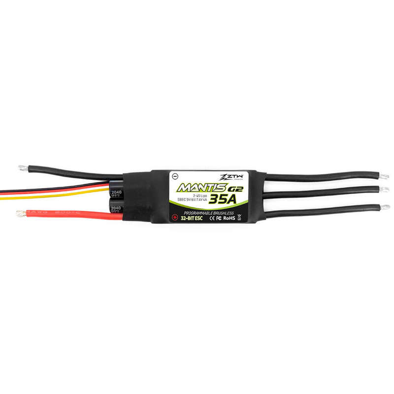 ZTW Mantis G2 35A New 32-Bit Brushless ESC With 5/6/7.4V Adjustable 4A BEC 2-4S for RC Airplane