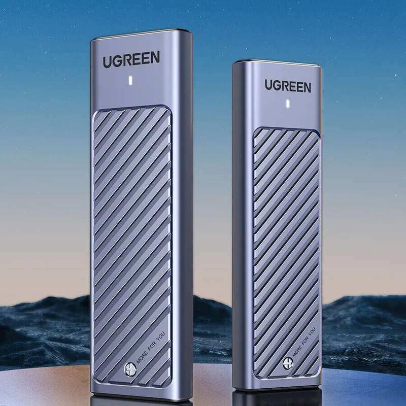 UGREEN M.2 NVMe SATA SSD Enclosure Adapter 10Gbps USB 3.2 Gen2 USB-C External Enclosure Supports M a