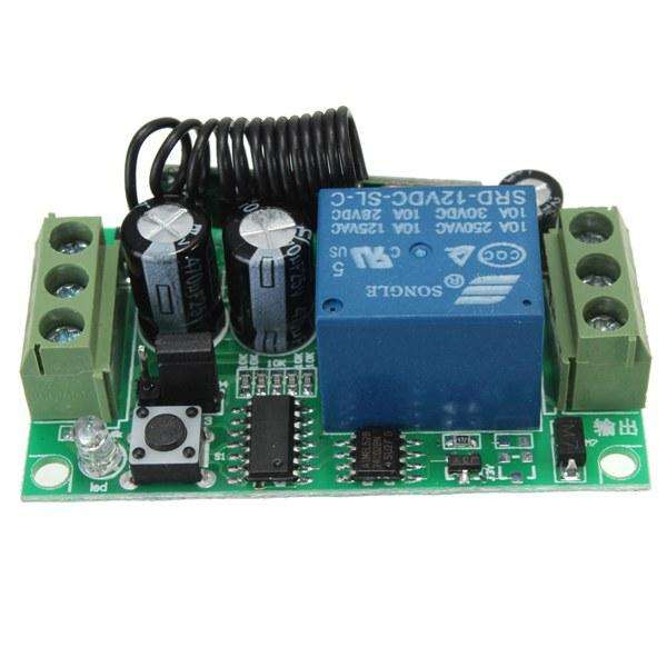 3Pcs Geekcreit DC 12V 10A Relay 1CH Channel Wireless RF Remote Control Switch Transmitter With Recei