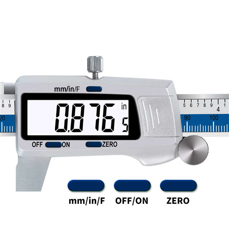 ET52 Stainless Steel Caliper Measuring Tool Digital Precision Caliper with Magnetic Stripe Sticker T