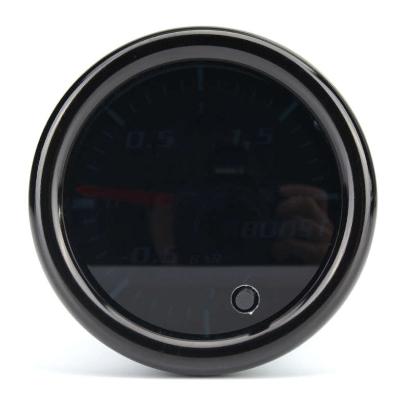 Turbo Boost Gauge Vacuum Pressure Meter 7 Color LED 1~2 Bar Black Len UK 2" 52mm