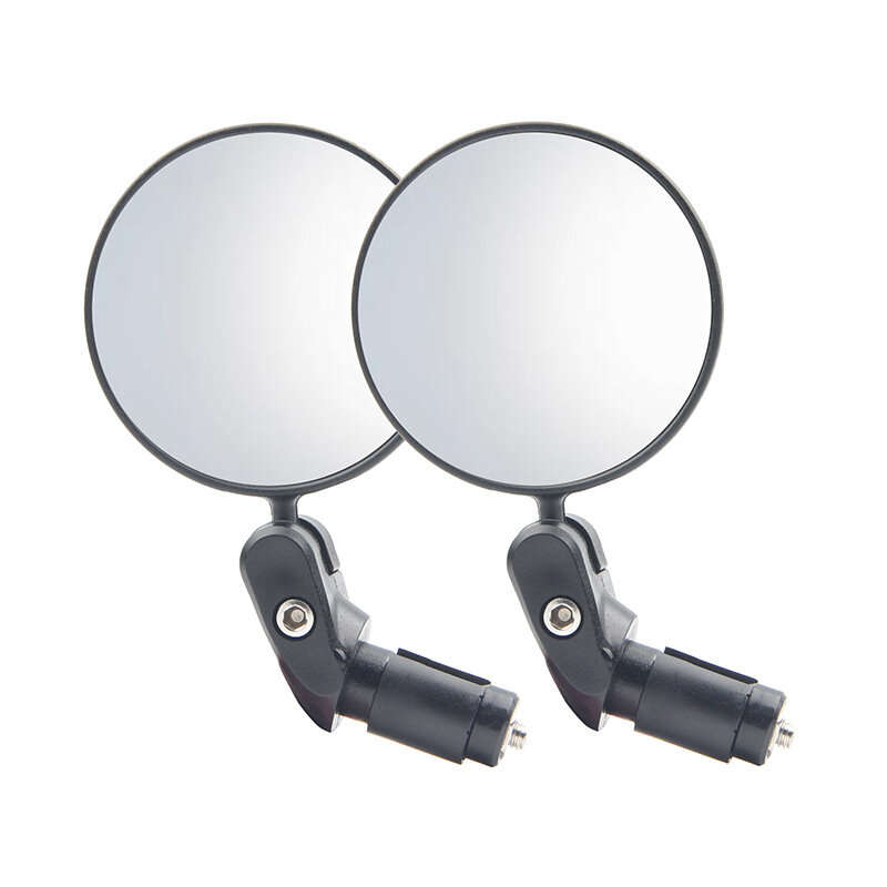2pcs Bicycle Rear View Mirror Adjustable 360 Rotatable Convex Lens 360 Rotatable Handlebar Safety Mi