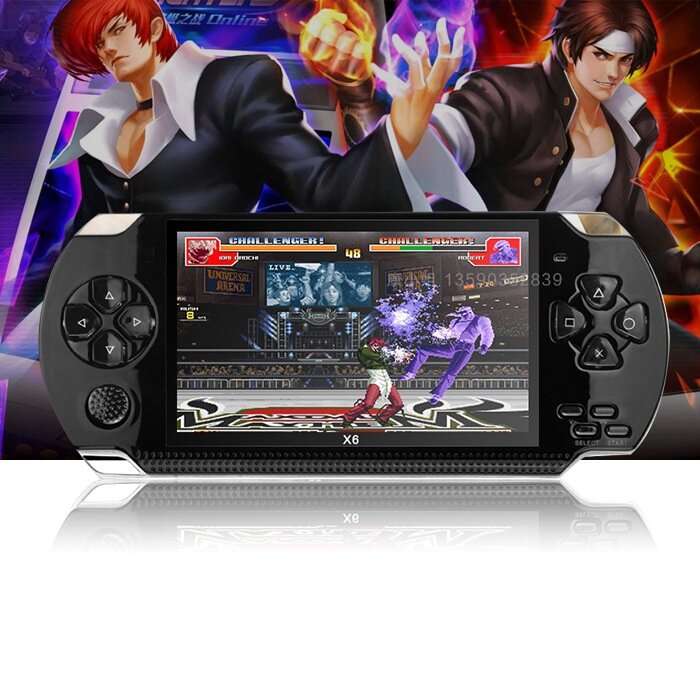 X6 8GB 10000+ Games 4.3 inch High Definition Retro Handheld Video Game Console Game Player for GBA N