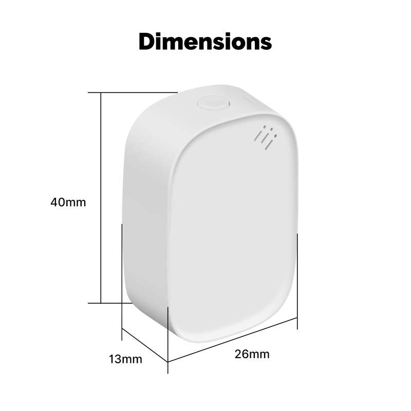 MoesHouse Tuya Zigbe Temperature Humidity Sensor Smart Security Sensor Probe App Remote Control