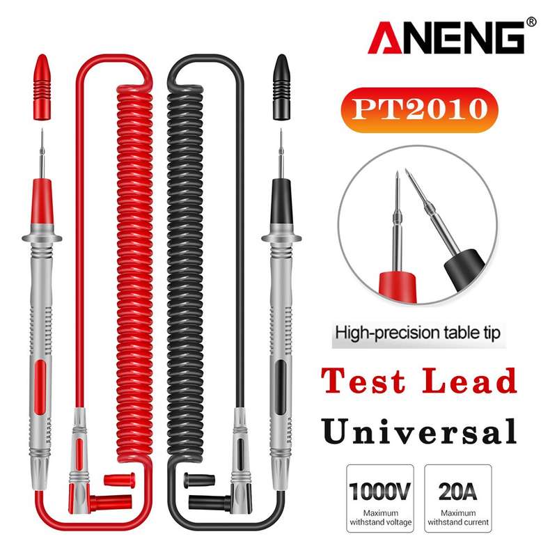 ANENG PT2010 Multifunctional Tester Lead Universal Multimeter Probe Spring Wire Pen Cable Electric T
