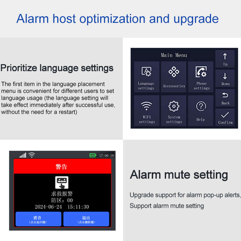 PGST PG-105 Tuya Smart GSM Wifi Alarm System for Home Wireless Security Alarm House Smart Life App C