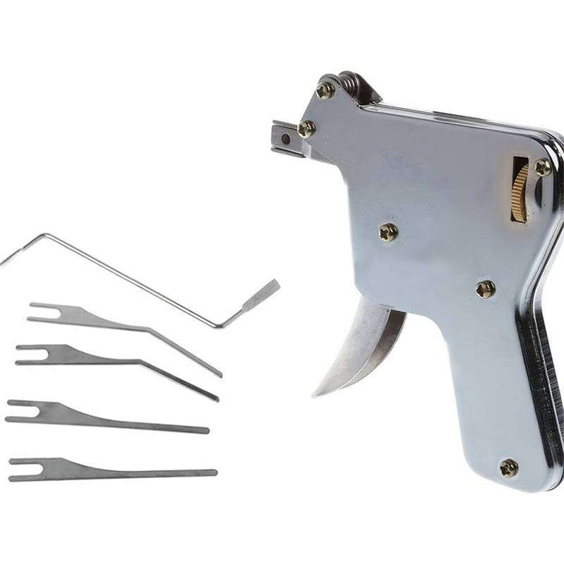 6PCS Powerful Padlock Repair Tool Set Tool Door Tool Kit With Strong Spring Head And Chuck Key Set F