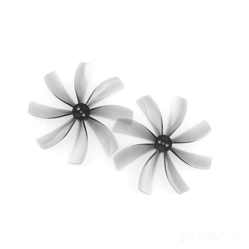 2Pairs HQProp T63mmX8 63mm 1.9/1.5/1.9mm Shaft 8-blade Propeller Grey Poly Carbonate for FPV Racing