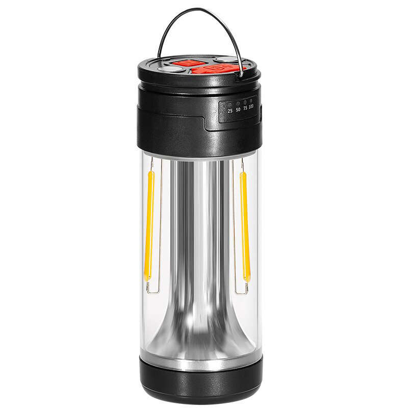 Outdoor Lighting LED Camping Light Multifunctional USB Charging Solar Tent Light Hunging Stand Lamp