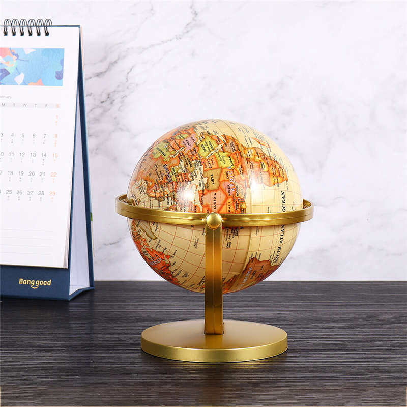 World Globe Map 360Rotating World Globe Earth Map Geography Education Toy Home Decoration Office Orn