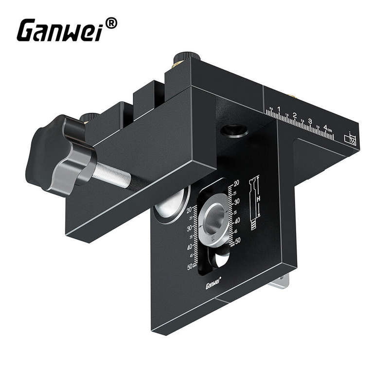 Ganwei Woodworking 3 In 1 Dowelling Jig Kit Adjustable Pocket Hole Jig 6/8/10/15mm Drilling Guide Te