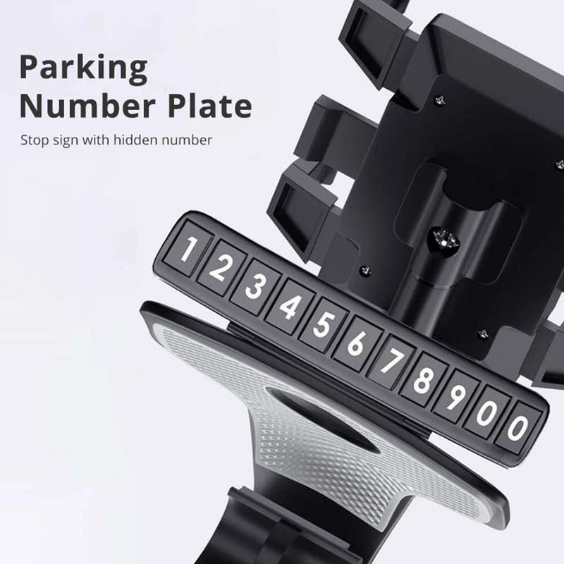 Parking Number Car Mobile Phone Holder Bracket Upgrade Multi-functional Vehicle With Navigation Rota