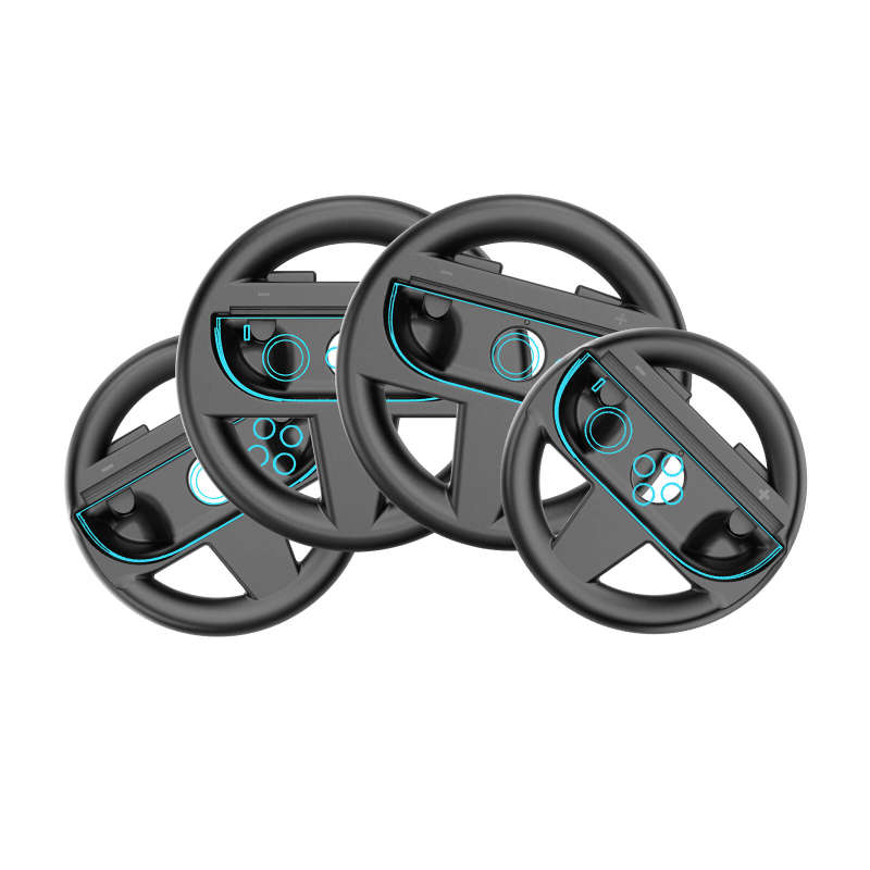 JYS JYS-NS2308 4-Pack Switch2 Mario Karts Racing Steering Wheel 2 Large 2 Small Joy-Con Wheels Multi