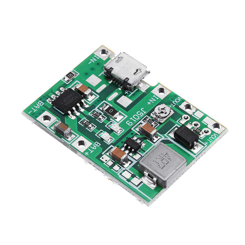 Geekcreit 3.7V 9V 5V 2A Adjustable Step Up 18650 Lithium Battery Charging Discharge Integrated Modul