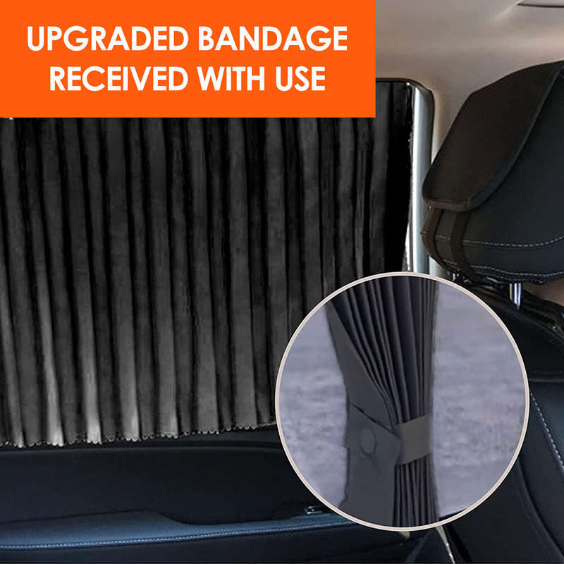 Car Sun Shade Window SunShade Drape Visor Valance Curtain Windshield Sunshade Adjustable Foldable Ca