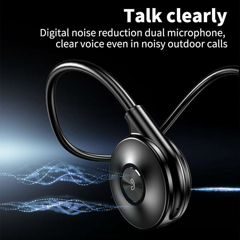M1S True Bone Conduction Earphone bluetooth 5.3 Stereo Surround Bass Sound Digital Noise Reduction I