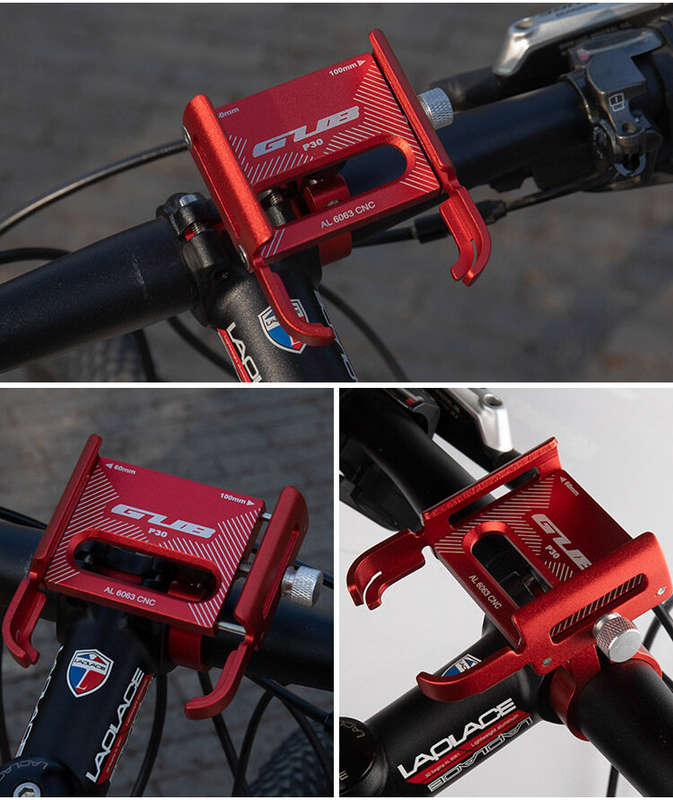 GUB P30 Bike Holder Aluminum Alloy 360 Adjustable Sturdy Anti-fall 0.2kg Lightweight Handlebar Holde