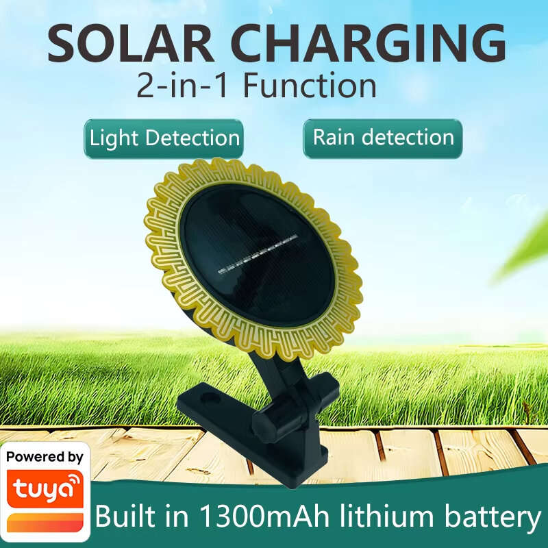 Tuya Smart Zigbe Sunlight Rain Sensor Solar Charging Real-time Rainwater Detector Smart Life App Con