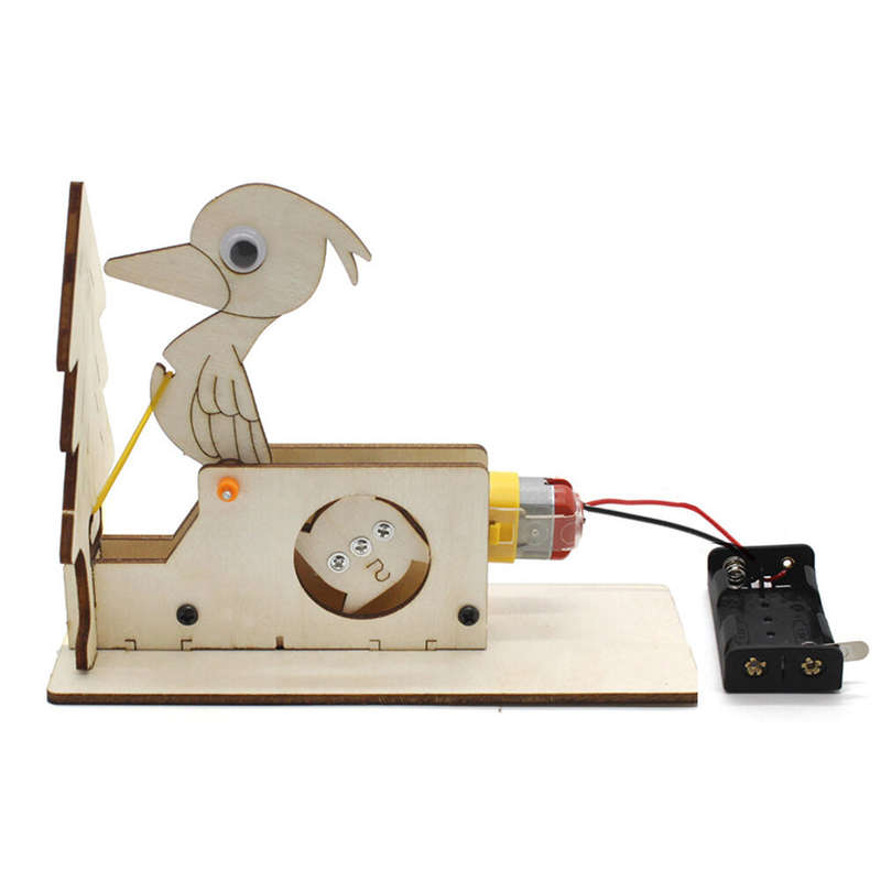 Wooden Woodpecker No. 1 Model Assembly Kit DIY Kit Children's Science Experiment Education Toy Stude