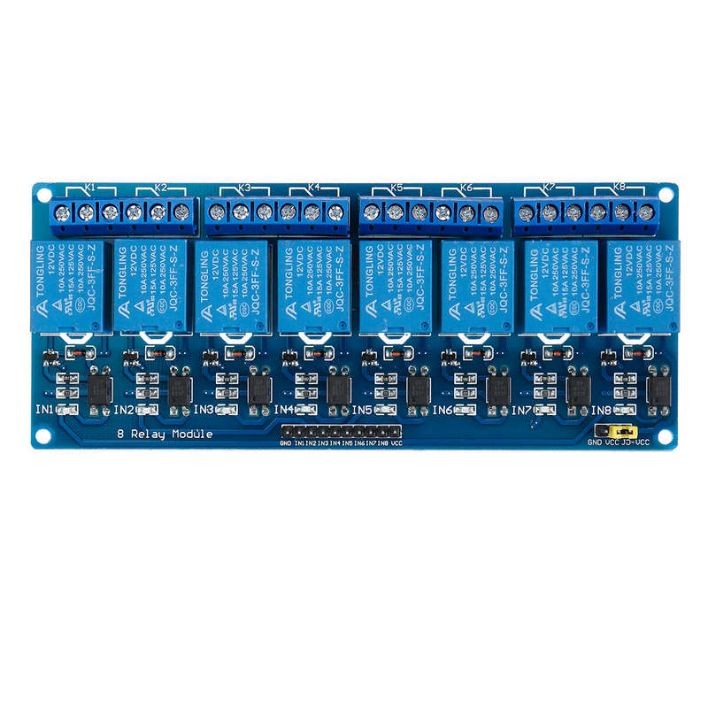 2Pcs 12V 8CH Channel Relay Module With Optocoupler For PIC AVR DSP ARM