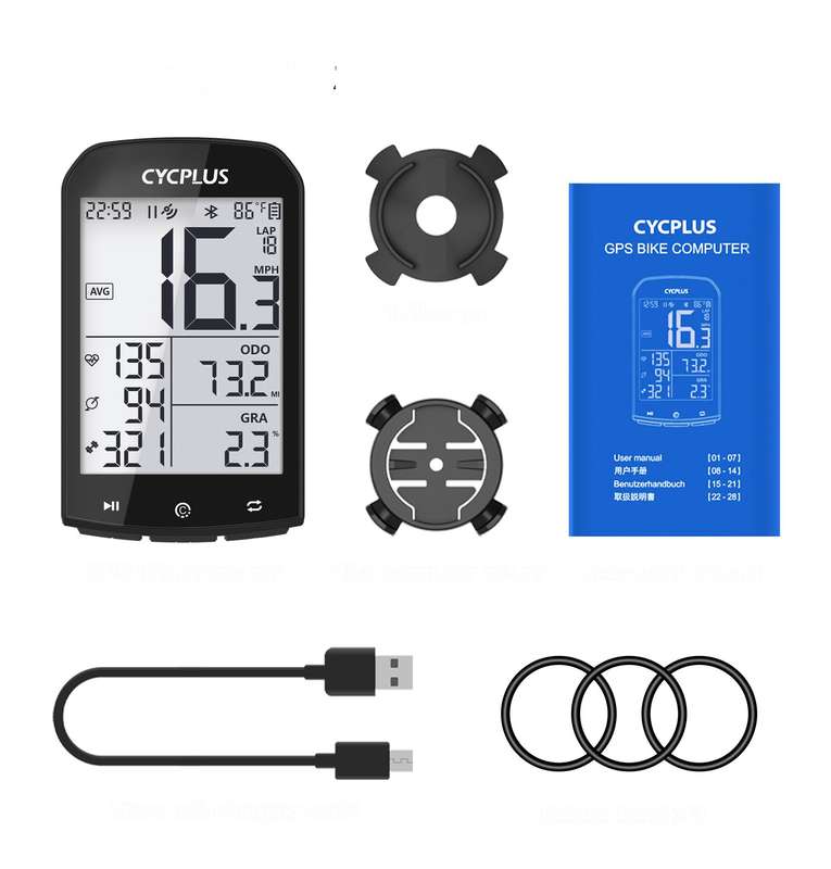 CYCPLUS M1 GPS Bicycle Computer Wireless With Bluetooth 4.0 ANT+ Cycling Speedometer Waterproof LCD