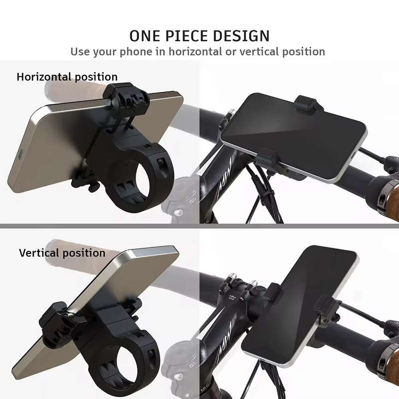 XANES Phone Holder 3.5"-7.0" Universal Phone Stand 360 Rotatable Shockproof Portable Bike Holder Pho