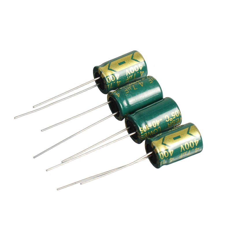 Geekcreit 50PCS 400V 4.7uf High Frequency Low Resistance Power Charger Aluminum Electrolytic Capacit