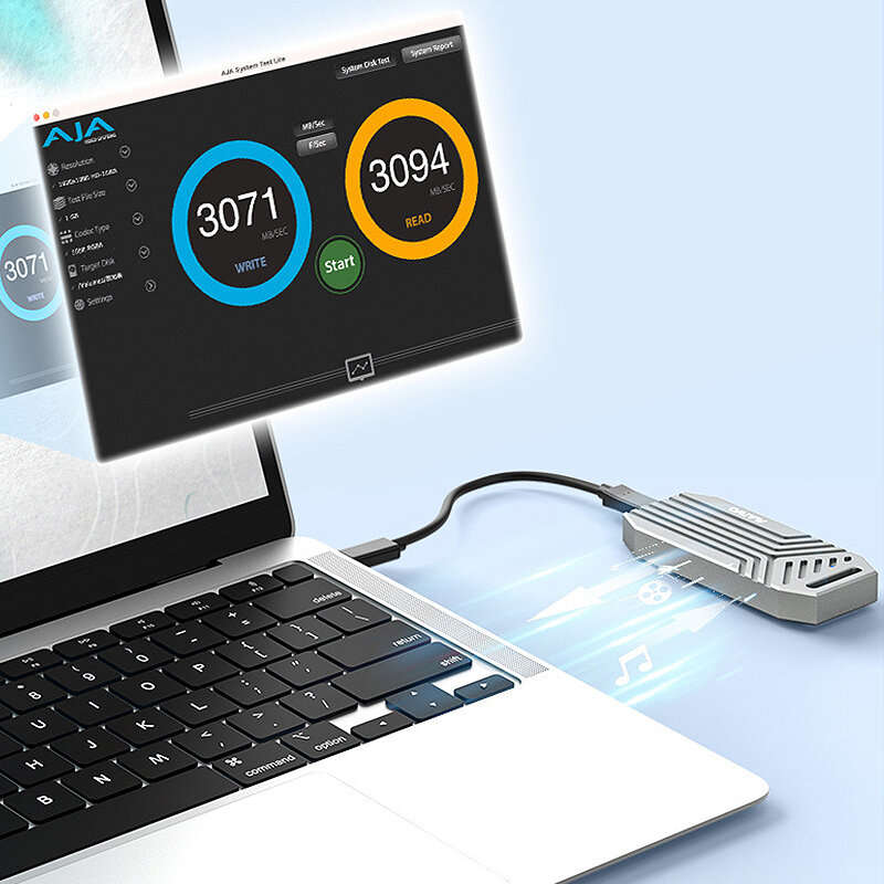 KSY MAIWO K1695 USB4 Hard Drive Box 40Gbps M.2 NVMe to TB4 Type C SSD Enclosure Aluminum Case Housin