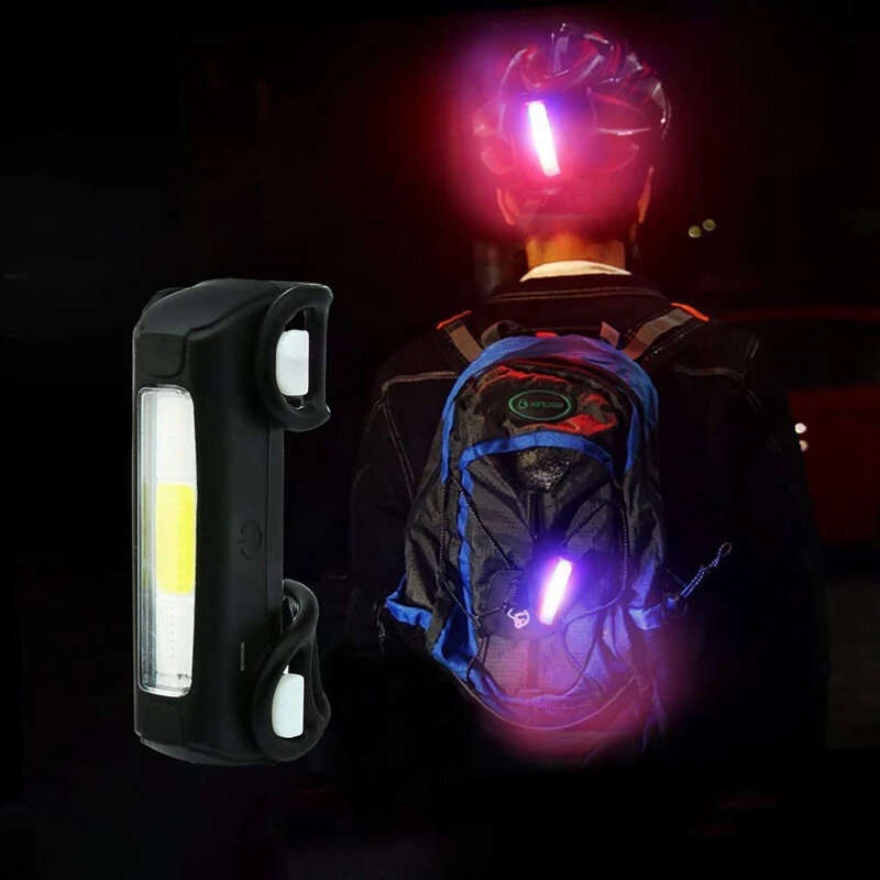 Cansses Bike Taillight 500mAh Battery 7 Light Modes USB Rechargeable Waterproof Lightweight Bicycle