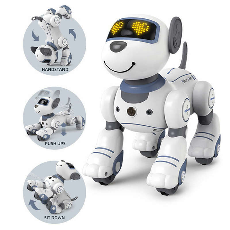 Remote Control Robot Dog Toys for Kids Programmable Smart Interactive Stunt Robot Dog with Touch Fun