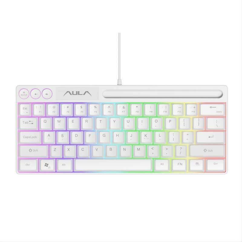 AULA F3061 61 Keys RGB Wired Membrane Gaming Keyboard USB Interface For PC/Laptop Connection Phone S