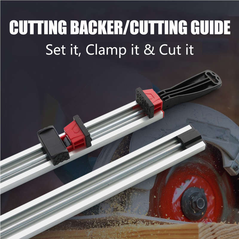 600mm/24Inch Wood Board Clamp Straight Edge Clamp Router Trimming Guide Electric Circular Saw Cuttin