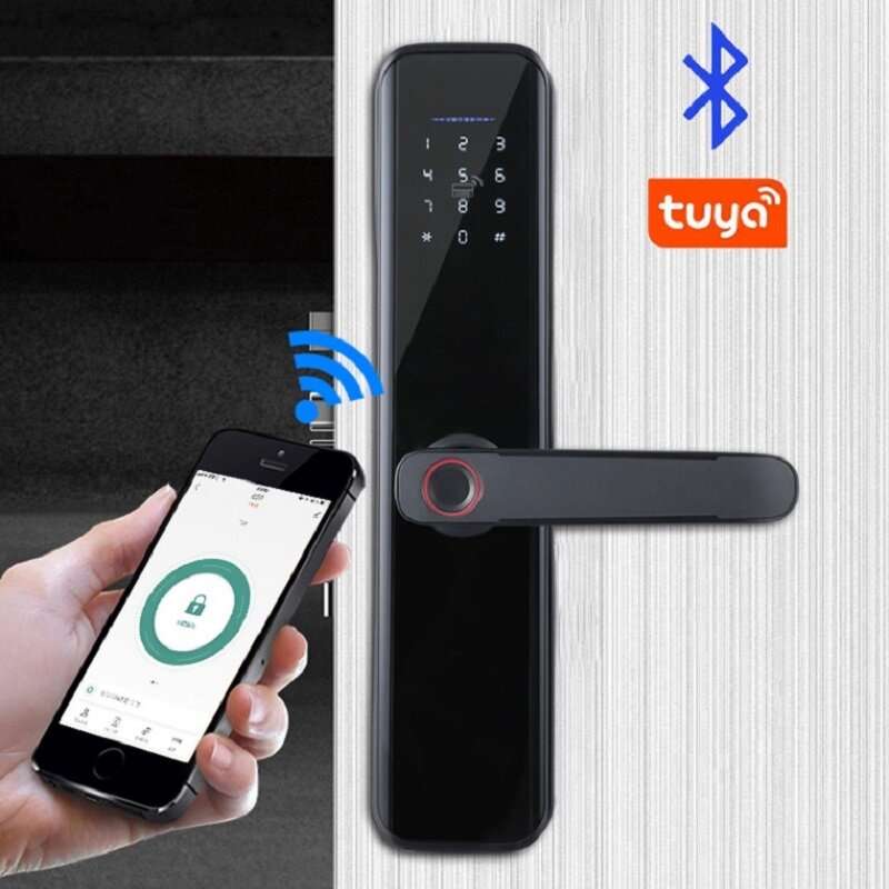 WAFU WF-007B-PRO Tuya Bluetooth Smart Fingerprint Electronic Lock Indoor Password Office Door Lock f