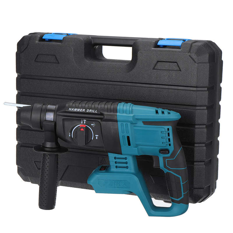 Electric Cordless Demolition Jack Hammer Impact Drill Concrete Breakers Punch Kit