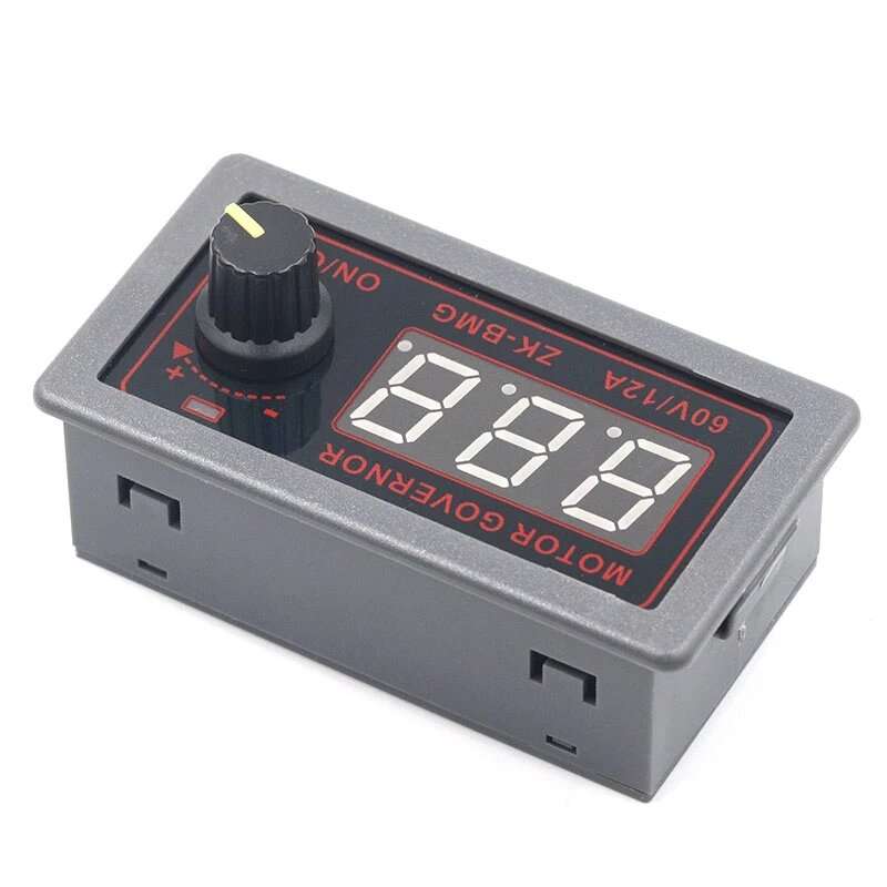 ZK-BMG PWM DC Motor Controller Adjustable Speed DC 9-60V 12V 24V 48V 12A Digital Display Encoder Dut