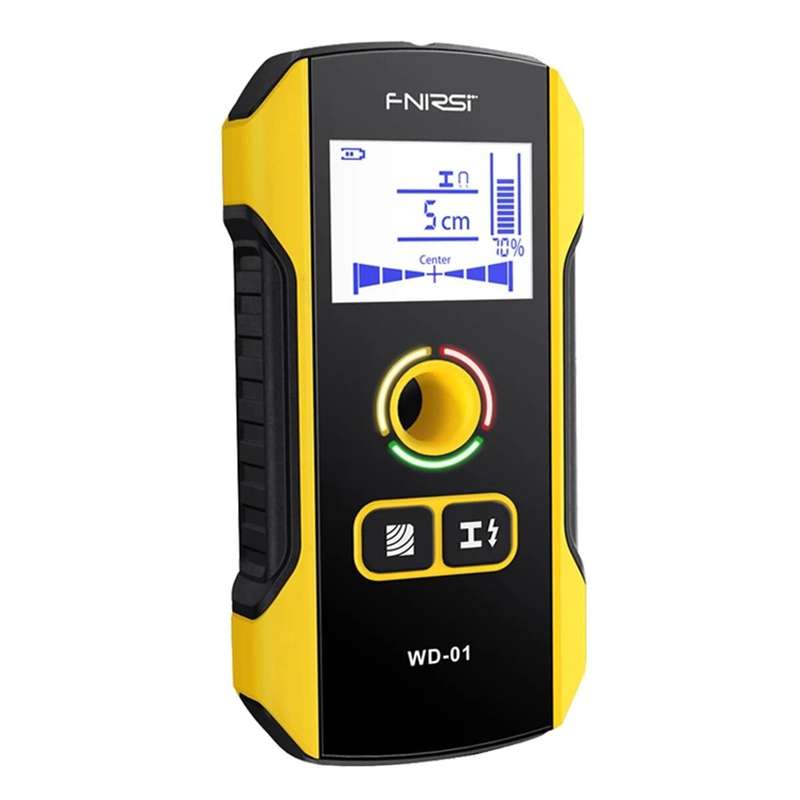 FNIRSI WD-01 Metal Detector Wall Scanner with Newly Designed Positioning Hole for AC Live Cable Wire