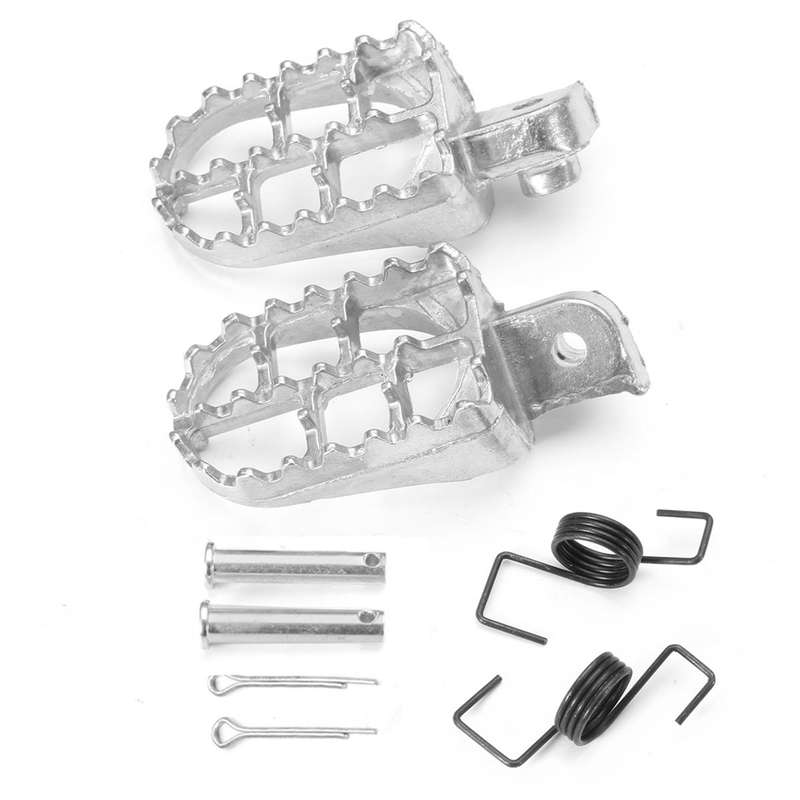 Aluminum Foot Pegs For Yamaha Motocross PW50 PW80 TTR90 TW200 Pit Dirt Bike
