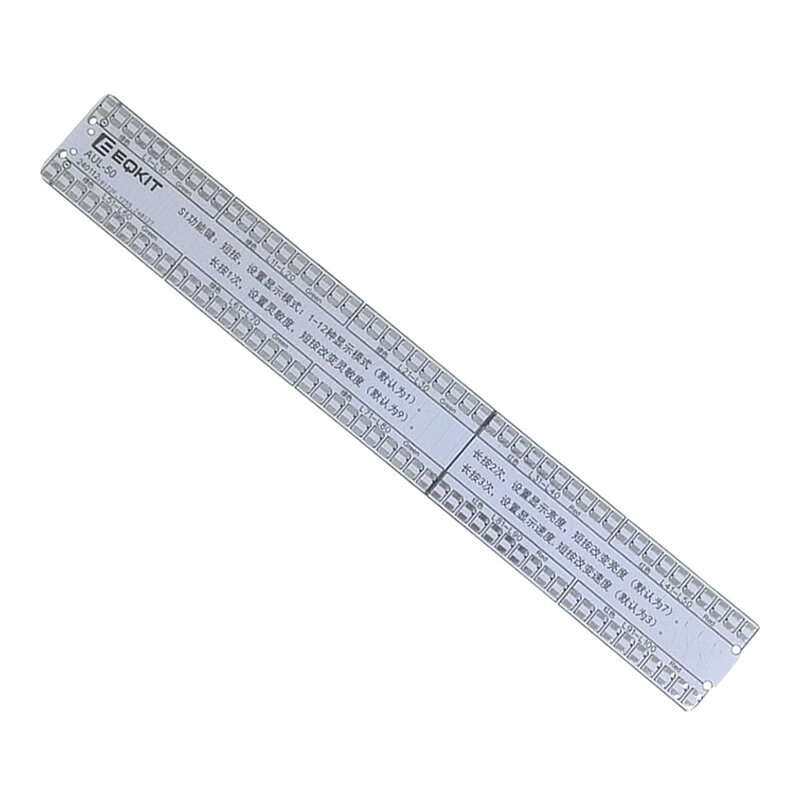 EQKIT AUL-50 Acoustic Level Indicator Kit DIY Voice Control Lamp Audio Spectrum 2x50-segment LED Lig