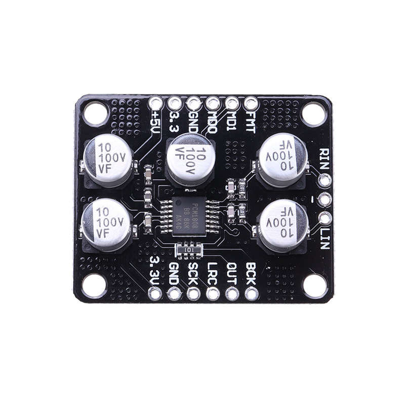 CJMCU-1808 PCM1808 Single-ended Input 99dB SNR Stereo ADC Module Analog Input Decoder 24bit Amplifie