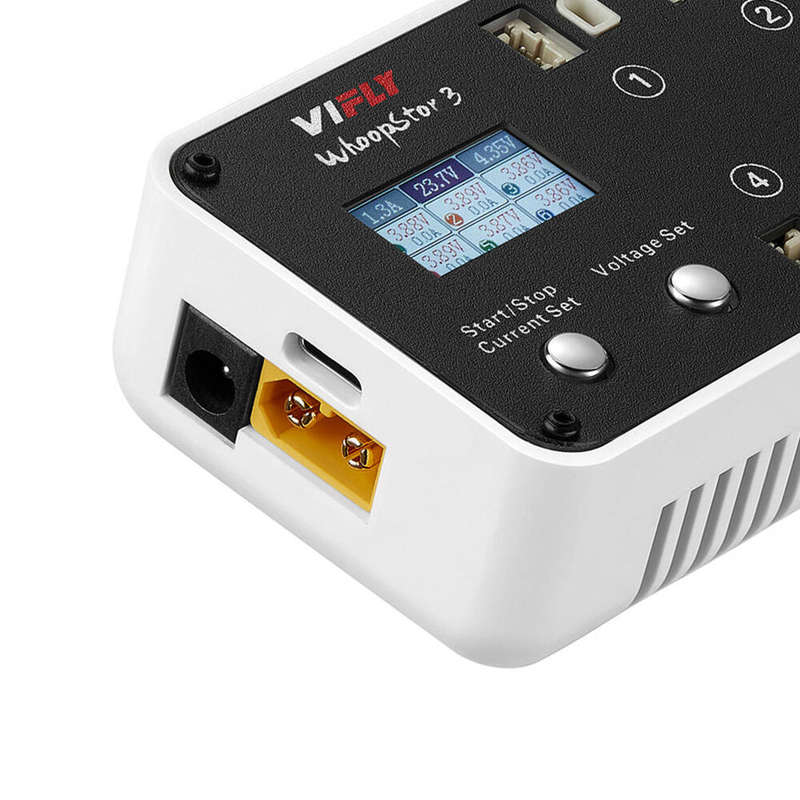 VIFLY WhoopStor 3 V3 40W 1.3A*6 6 Ports DC 1S Lipo Battery Charger Discharger with Storage Function