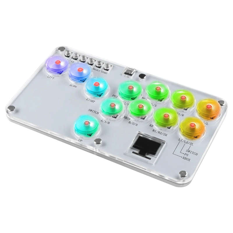 Hitbox 12-keys All-Button Leverless Arcade Joystick Controller Supports Turbo & Hot Swap Custom RGB