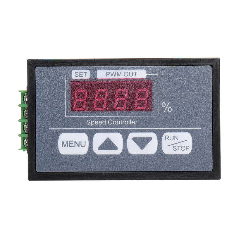 30A 6V12V60V Button Speed Controller Digital Display Percentage Tachometer DC Motor Slow Start Slow