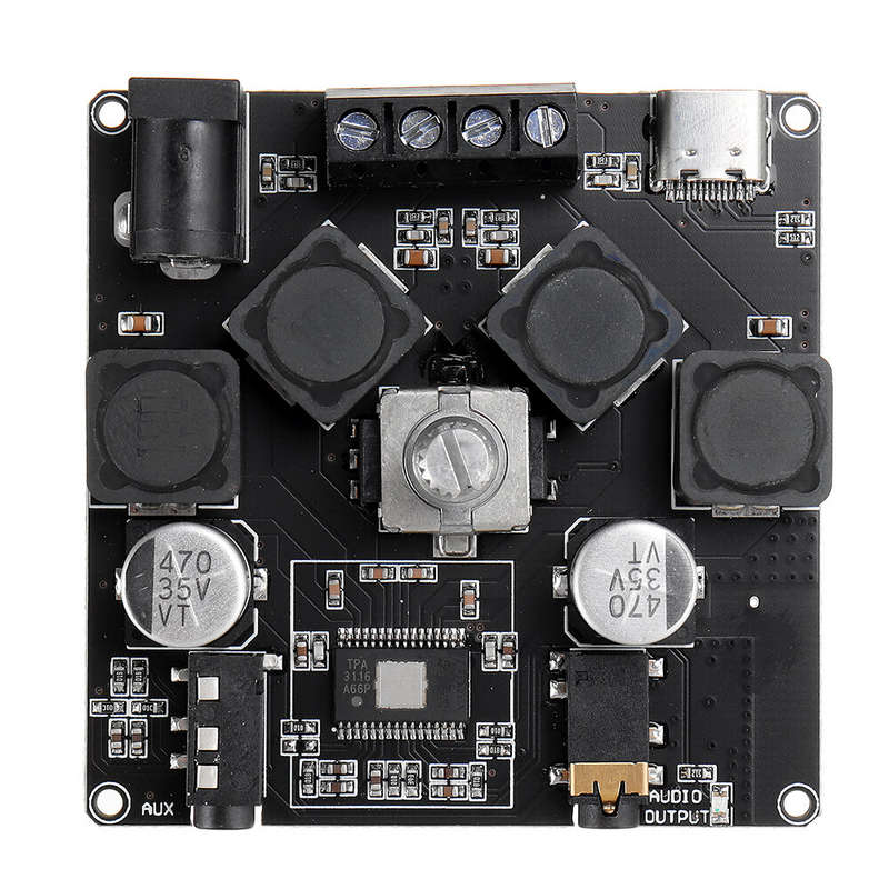 XY-AP50H 50W+50W HiFi Bluetooth 5.0 Wireless Audio TPA3116D2 Digital Power Amplifier Stereo Board 50