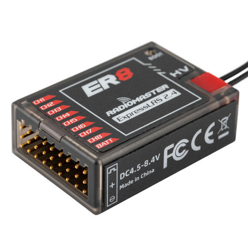 Radiomaster ER8 2.4GHz 8CH ExpressLRS ELRS RX 100mW PWM Receiver Support Voltage Telemetry for FPV R