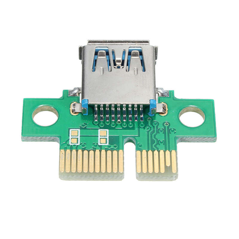 PCI-E Extender Card Adapter PCI Express 1X to 16X Extender Mining Rig 60cm USB 3.0 6Pin Power Mining