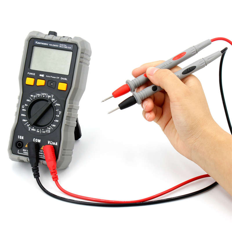 Kaemeasu KM-DM05A Multimeter Pro Compact Digital Multimeter with LCD Display Accurate DC/AC Voltage