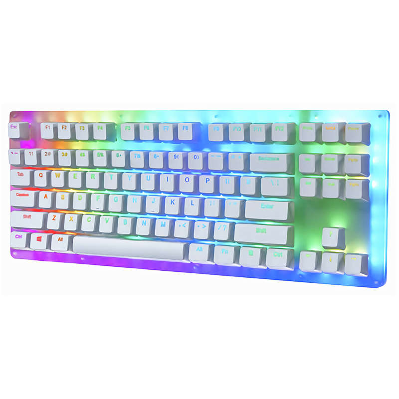 GAMAKAY K87 Mechanical Keyboard 87 Keys Hot Swappable Type-C Wired USB 3.1 NKRO Translucent Glass Ba