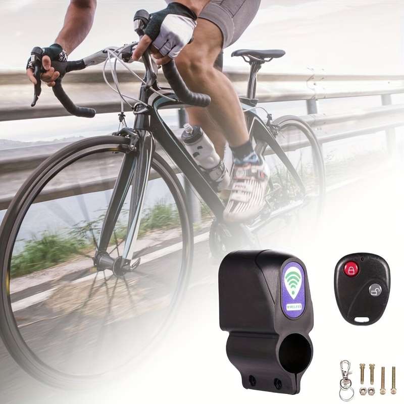 110dB High Sound Bike Horn Alarm Wireless Anti-Theft with Remote Control for Electric Bicycle Scoote
