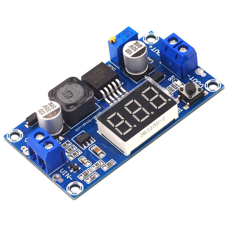 AOQDQDQD A05 DC-DC Boost Module with Digital Voltage Display LM2577 Circuit Board and 3A Output